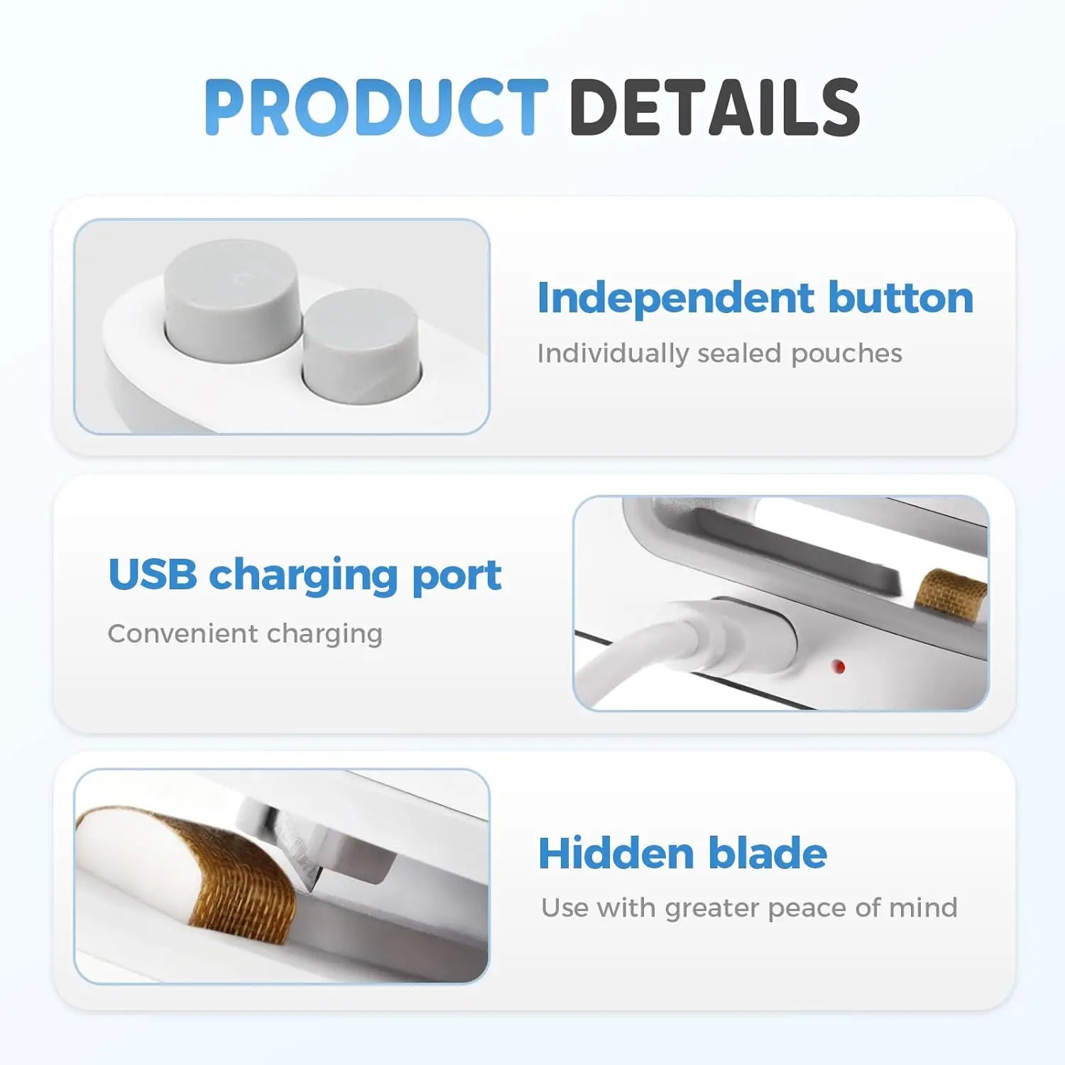 Compact Rechargeable Mini Bag Sealer Pro