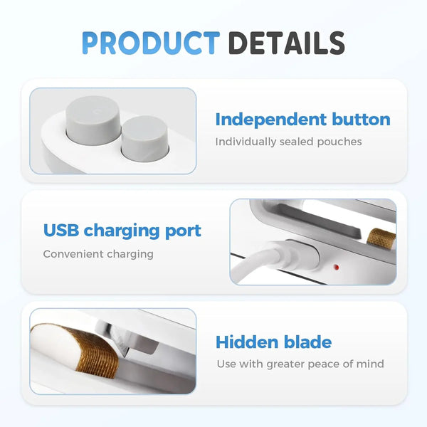 Compact Rechargeable Mini Bag Sealer Pro